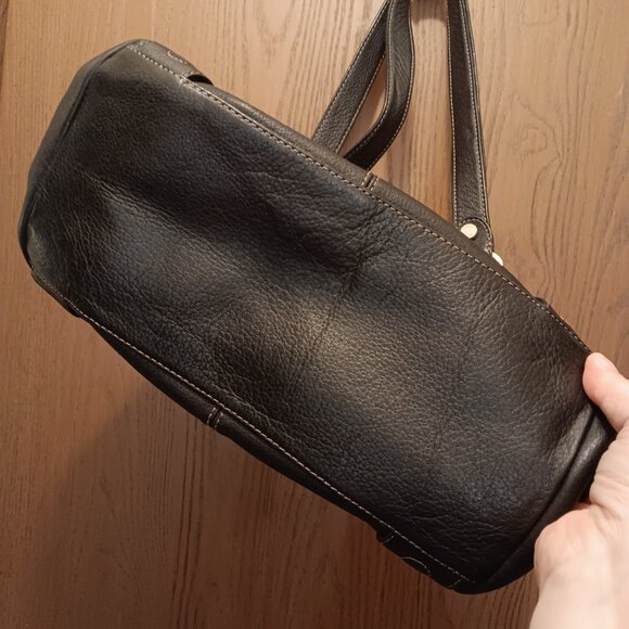 Tignanello leather multi pocket compartment double handles shoulder bag purse - Picture 5 of 15